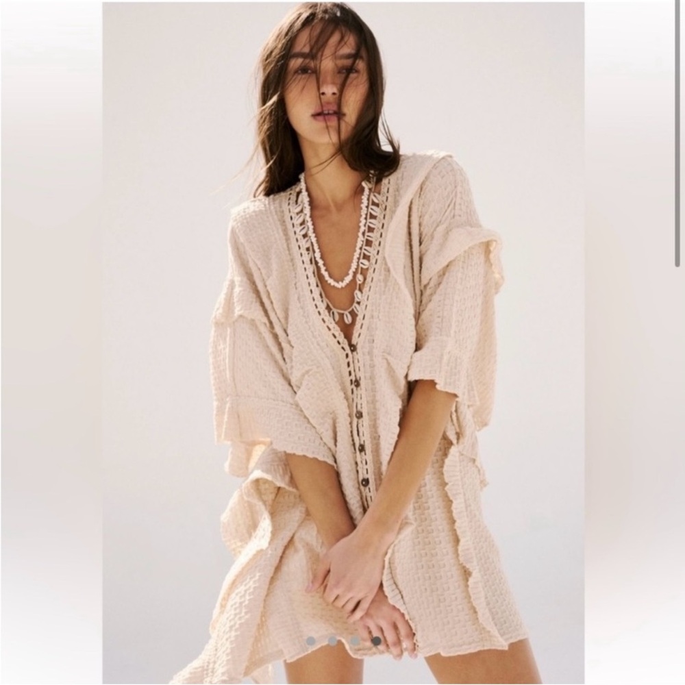 Free People Beach Flora Tunic, a billowy, bohemian-style top.
